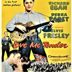 Elvis Presley 1956 Love Me Tender Movie Poster Reproduction