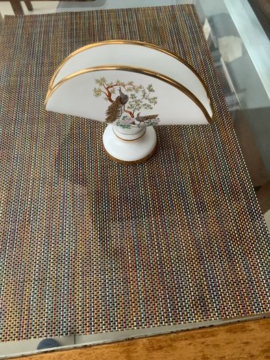 Vintage ceramic gold 1970 s Greek napkin holder