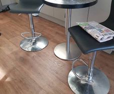 kitchen table and stools