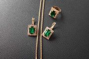 Emerald Green Costume Jewellery Sets
