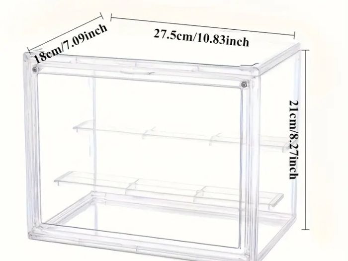 Transparent display box for figurines etc.