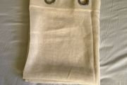 Light cream curtain panel