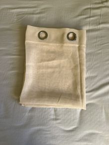 Light cream curtain panel