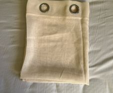 Light cream curtain panel