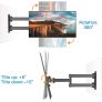 Swivels Tilts TV  wall mount for Flat & Curved TV Image 2