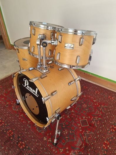 Pearl World Series WLX Natural Satin Drum Set Kit 12 13 16 22