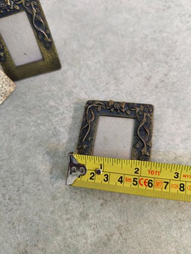 Set of 3 Ornate Black & Gold Small Photo Frame With  French bow , Largentiere, with the tagline ITALY STYLE.
