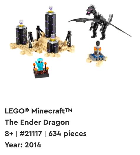 Lego Minecraft Enderdragon #21117