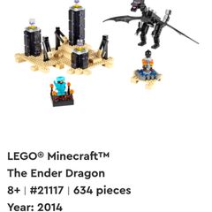 Lego Minecraft Enderdragon #21117
