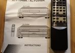 JVC xlf154BK/xlf254BK remote control and manual