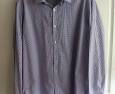 Remus Uomo Lilac and White Checkered Shirt