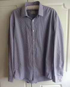 Remus Uomo Lilac and White Checkered Shirt