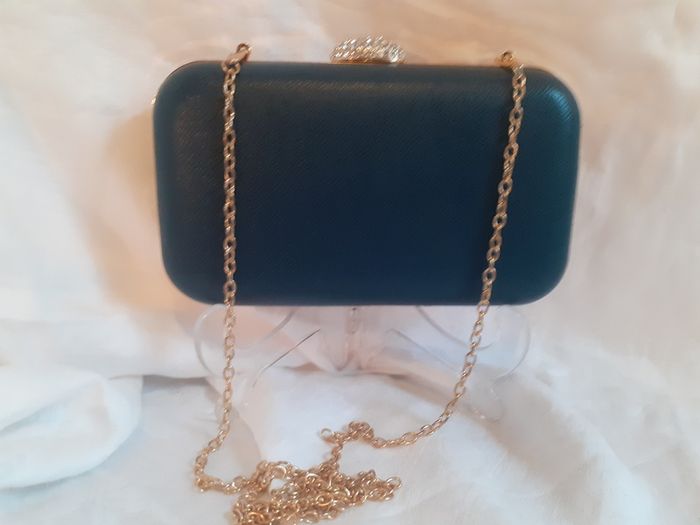 Made in Italy Green Clutch Bag.