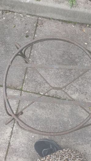 Vintage iron chair frame