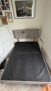 Double Bed Base and  Headboard -135cm x 190cm