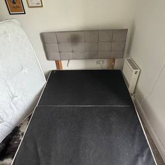 Double Bed Base and  Headboard -135cm x 190cm