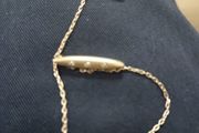 Vintage lingerie pins gold plated with crystal studs