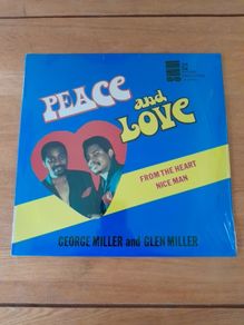 Peace and Love - George Miller and Glen Miller. 1989. Reggae. LP. Vinyl. Record. Album. Trinidad. Tobago. Jamaica. NEW.