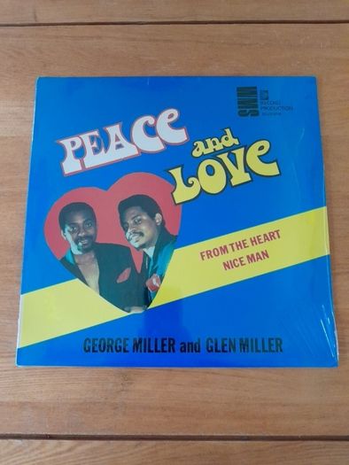 Peace and Love - George Miller and Glen Miller. 1989. Reggae. LP. Vinyl. Record. Album. Trinidad. Tobago. Jamaica. NEW.