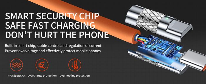 120W 6A 180 Degree Rotating Super Fast Charge Cable Mobile USB to Type C Charger For Samsung