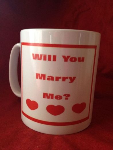 Will you marry me mug