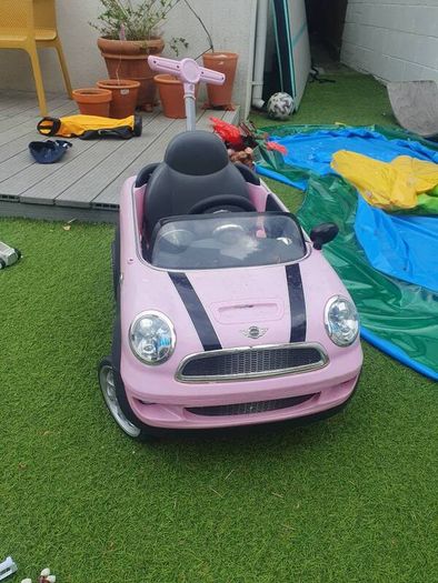 mini cooper push along car