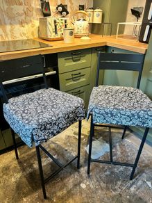 2 x IKEA Sandsberg barstools with cushions