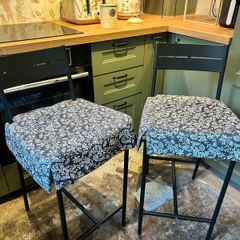2 x IKEA Sandsberg barstools with cushions