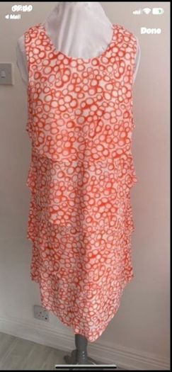 dress Jensen brand size 12 coral & white dress size 12