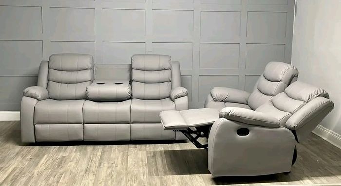 Sale Offer! 3+2+1 Roma Manual Leather Recliner Sofa Set