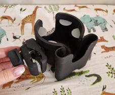 Universal pram cup and phone holder