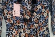 Stradivarius navy floral dress with pockets Sz M ( Fit 8-10UK)
