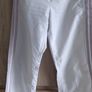 Old school limited edition white Adidas trousers with crease size Xs Image 9