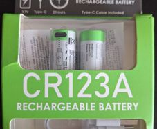CR123A rechargeable battery