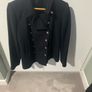Zara navy military coat - As New Image 2