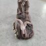 Vintage Mudmen Chinese Man Bird Clam Miniature Clay Figurine Asian 2" high Image 7