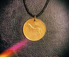1996 20p Irish Punt Coin Necklace