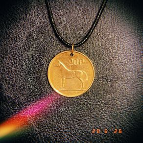 1996 20p Irish Punt Coin Necklace