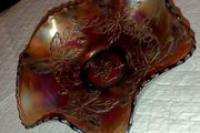 Fenton Carnival Glass AUTUMN ACORN Ruffled Bowl