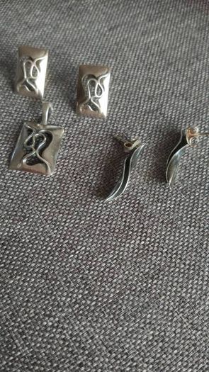 1 x   silver set + 1 x earrings