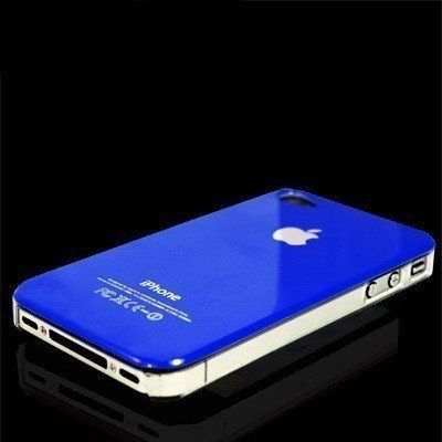 For Apple iPhone 4 / 4S Dark Blue Hard Case