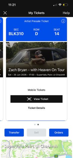 Zach Bryan 2 tickets