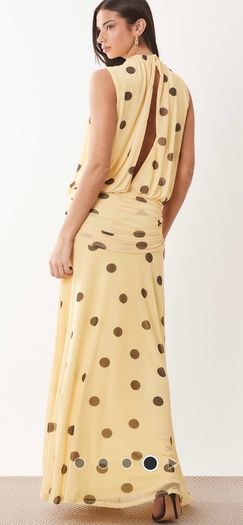 asos polka dot maxi dress