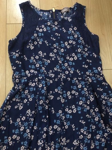 Navy Floral Dress