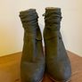 Mint Velvet Khaki Olive Suede Leather Ankle Boots Size 37 UK 4 Image 2