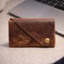 Slim Leather Card Holder Wallet Minimalist Front Pocket Wallet Leather Card Case Image 5