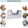 HOMCOM Bookcase Storage Shelf with Cushioned Reading Seat, Cube Bookshelf Organizer for Bedroom Living Room, White Image 7