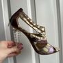 Jimmy Choo Cyndi Rhinestone Lucite Sandals - Sz 39.5 Image 7