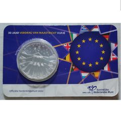 Netherlands 5 Euro Uncirculated Coin 2022 - Maastricht Treaty - Dutch Coincard Catalogue