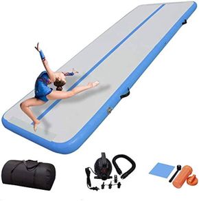 FREE EXPRESS SHIPPING Air Gymnastics Track Tumbling Mat/Inflatable Gymnastics Tumble Track Gym Mat for Home Use/Training/Cheerleading/Yoga/Water Fun